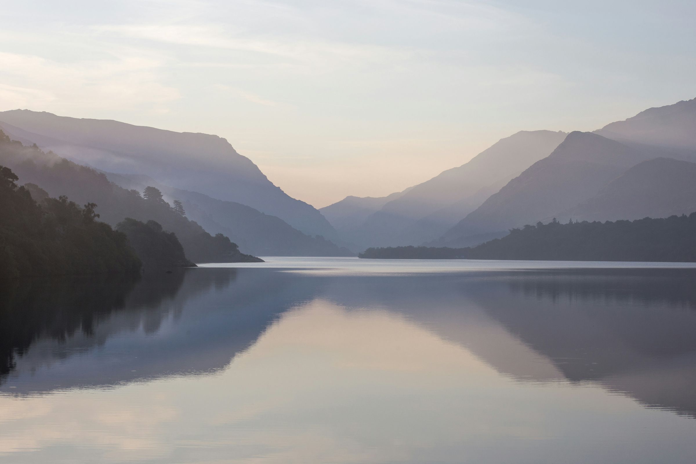 Still water at dawn